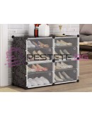 Модулен рафт за обувки с вратички 6 нива